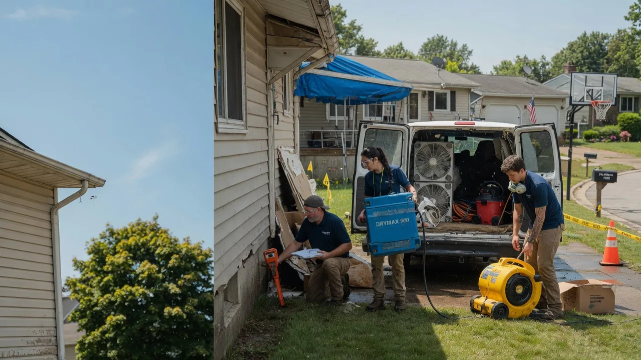Ceiling Leak Cleanup in Peosta, IA near me