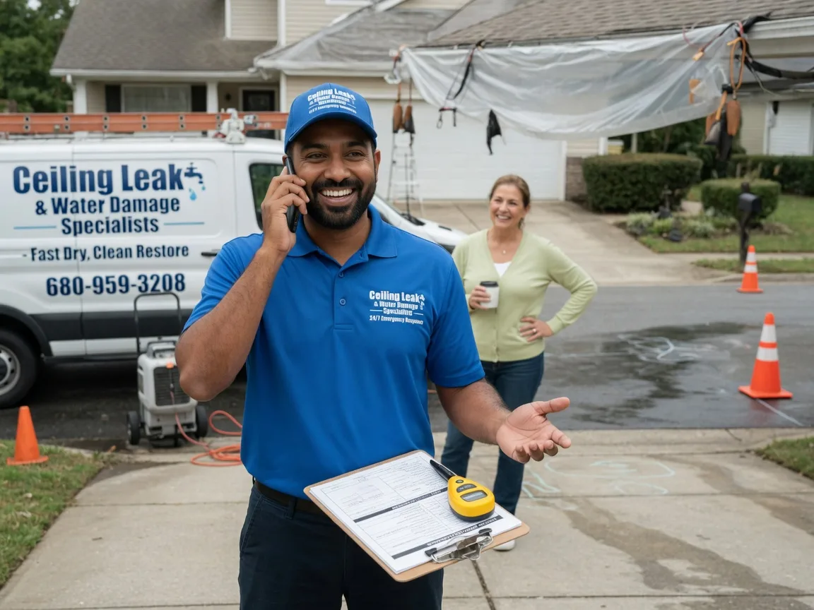 Ceiling Leak Cleanup Peosta, IA FAQs